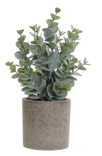 Plante résine en pot 11x11x24 cm - b