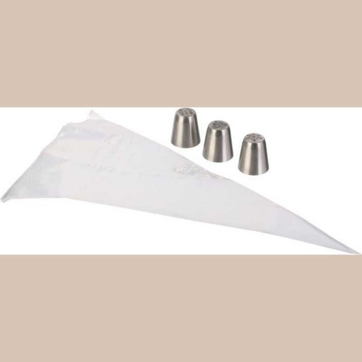 Set de 3 douilles noel avec poche a douille m24
