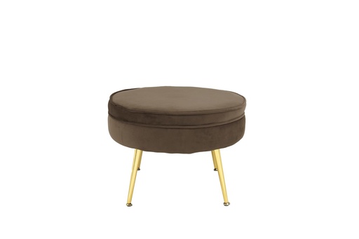 Pouf rond louna chocolat 