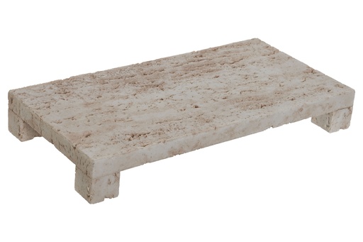 Plateau en résine 34x17x4 imitation marbre