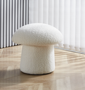 Pouf champignon blanc