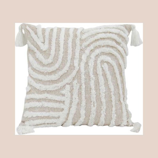Coussin geometric grace beige 45x45cm