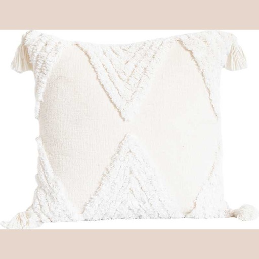 Coussin abstract refinement blanc 45x45cm
