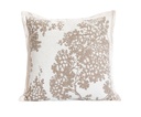 Coussin harmonya beige / blanc 45x45cm