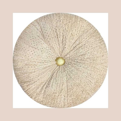 Coussin prestige beige d40cm