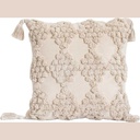 Coussin refined textures beige 45x45cm