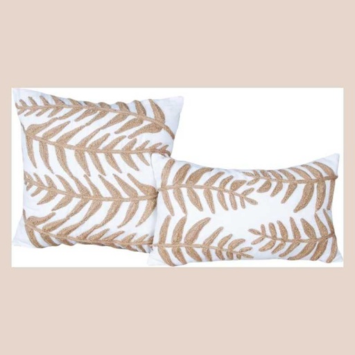 Coussin delia naturel/jute 30x50