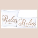 Coussin relax naturel/jute 30x50