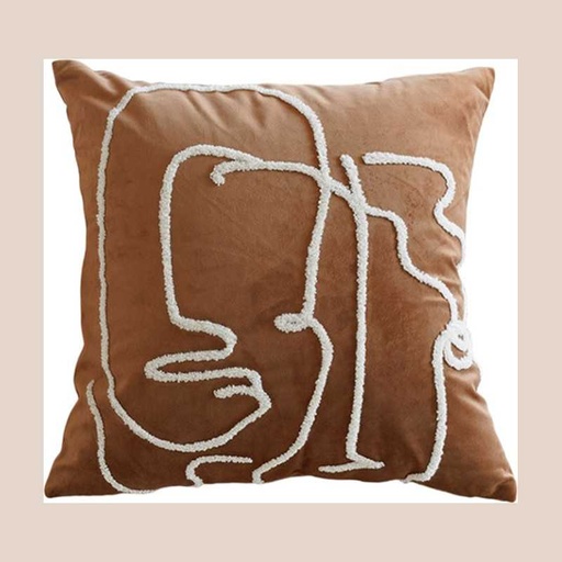 Coussin vera marron