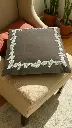 Coussin retro marron