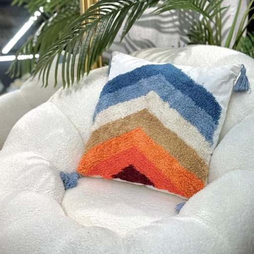 Coussin "jardin d'hiver" multi-couleur - 45x45 cm 