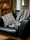 Coussin aiala carré café léger - 75*45*45cm