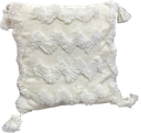 Coussin clara carré blanc cassé - 75*45*45cm