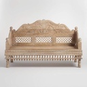 Canape acacia polyester 148x63x89 ethnique