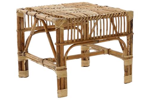 Table auxiliaire rotin 46x46x39 naturel 
