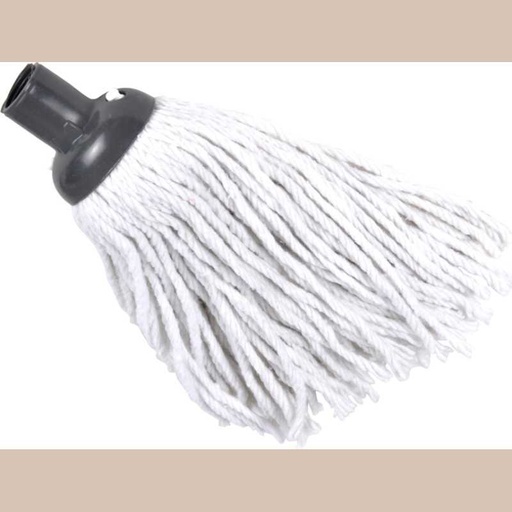 Mop coton ecru franges longues 22cm 120gr