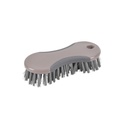 Brosse a laver plastique et tpr 17cm bicolore anthracite/taupe
