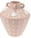 Vase dolomite 15,5x15,5x17cm - marron