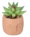 Plante pot ciment orange