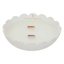 Bougie rond rustic taupe 6.7x19