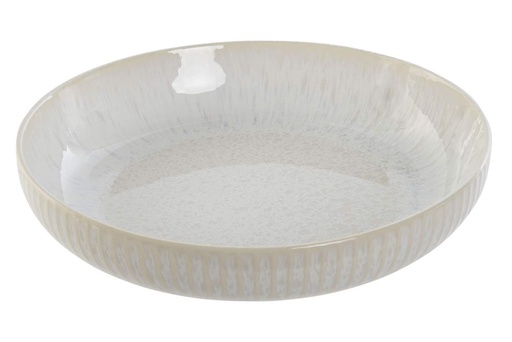 Assiette gres émaillé 22,8x22,8x4,5 blanc