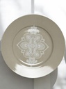 Petite assiette mandala taupe
