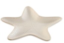 Assiette en porcelaine étoile blanc 20x19x2 cm