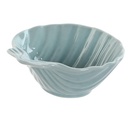 Bol en porcelaine coquillage bleu 12x12x5 cm