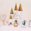 Château carton porte cupcake princesse