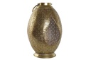 Bougeoir métal verre 24x24x38,5 doré