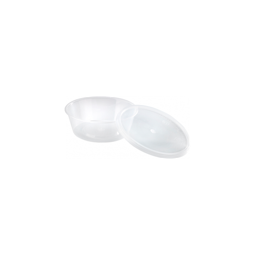 Lot de 50 barquettes ronde avec couvercle