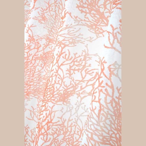 Promo-caledonie voilage 140x260 corail