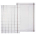 Torchon tradi gris 45x70 x2