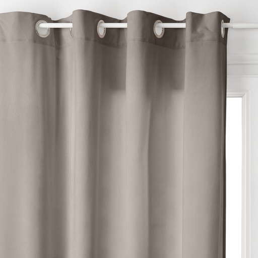 Rideau lilou taupe 140x260