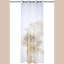Voillage attolis moutarde 140x260 cm