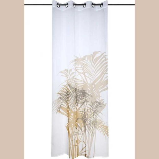 Voillage attolis moutarde 140x260 cm