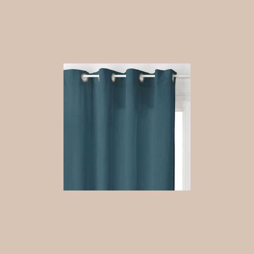 Rideau lilou bleu 140x260