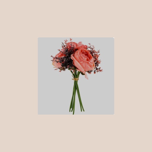 Bouquet de fleur rose eucalyptus