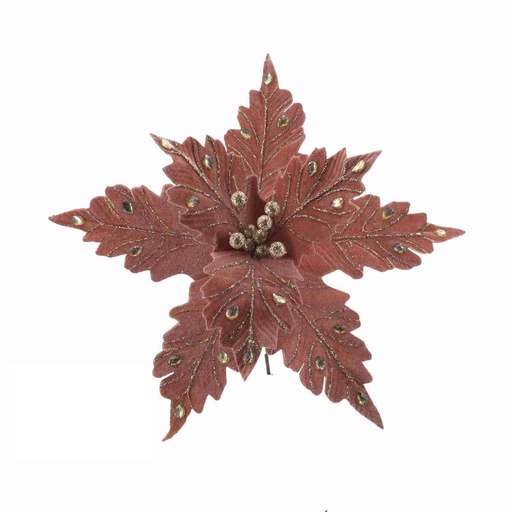 Fleurs de noël vieux rose