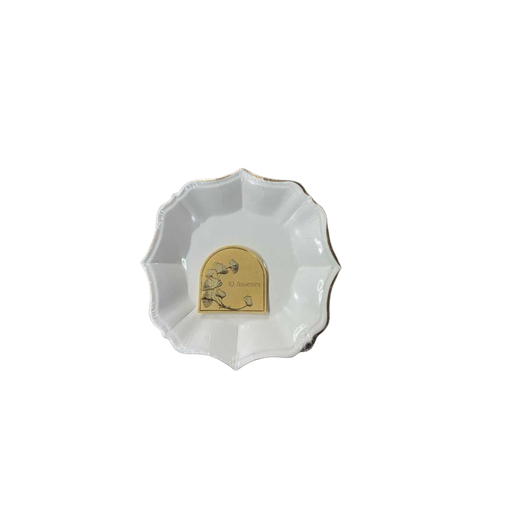 Lot de 10 assiettes dessert blc