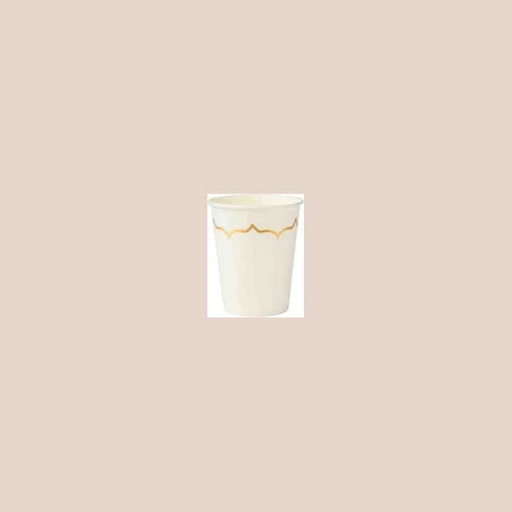 Lot de 10 gobelets blanc