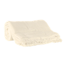 Plaid 140x220 frange grege gaze de coton celestia