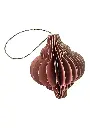 Suspension pap rose- 6x6x7cm
