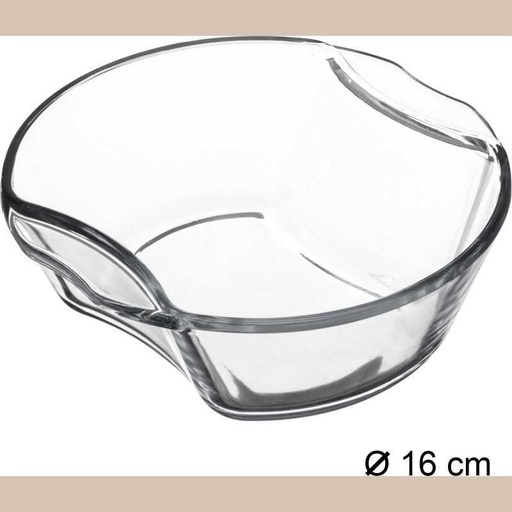 Mini plat rond verre 16