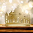 Ornement en bois mosquée d'or - 24*4*16.2 cm