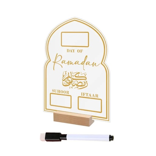 Compte à rebours ramadan en acrylique
