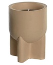 Candle cement wax 11x11x15 2 mod.-beige