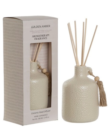 Diffuseur d'ambiance en grès "golden amber" 100 ml