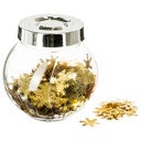 Accessoire bocal deco table brill or