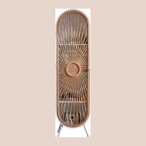 Etagere ovale " soleil tressé " 